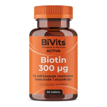 BIVITS BIOTIN TBL 60X300MCG