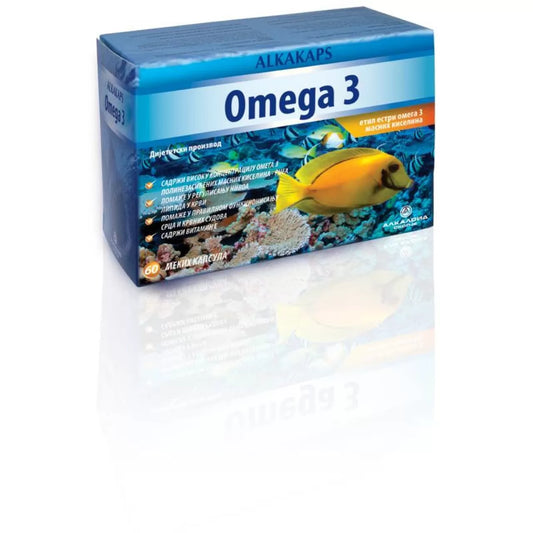 ALKAKAPS OMEGA3 500MG CAPS A60
