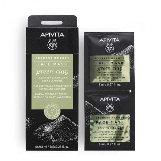APIVITA MASKA ZELENA GLINA2X8ML A6